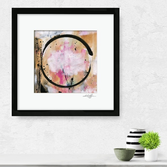 Original framed Enso painting - Enso Abstract 12 - Picture 2 of 3